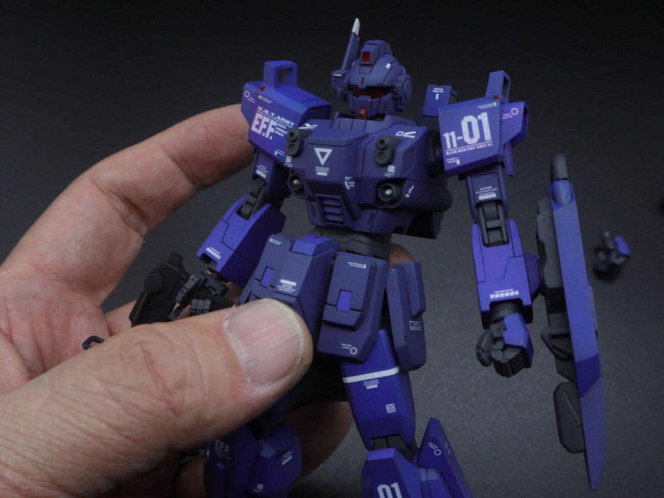 HGUC 1/144 ブルーディスティニー1号機“EXAM”レビュー（改造・全塗装 